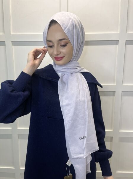 Aker Elegance Monogram Shawl 1090100 STONE
