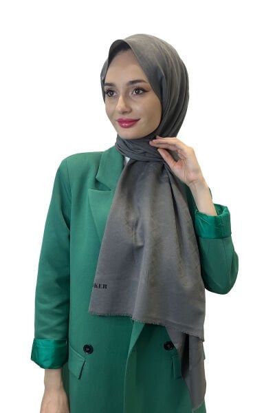 Aker Cotton Shawl, Logo Patterned, Comfortable to Use, Cotton Shawl 1030800 DARK SMOKED