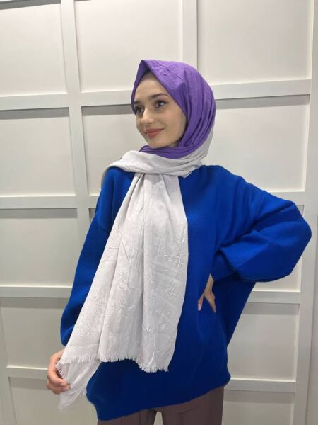 Loryan Scarf Double Color Bamboo Scarf Shawl 00693 VERY POLEN