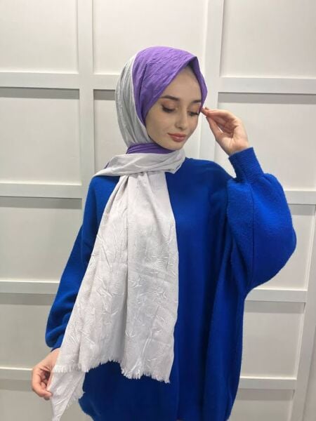 Loryan Scarf Double Color Bamboo Scarf Shawl 00693 VERY POLEN