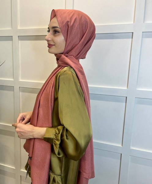 Harem Scarf Brisa Vual Şal 00816 GÜL KURUSU