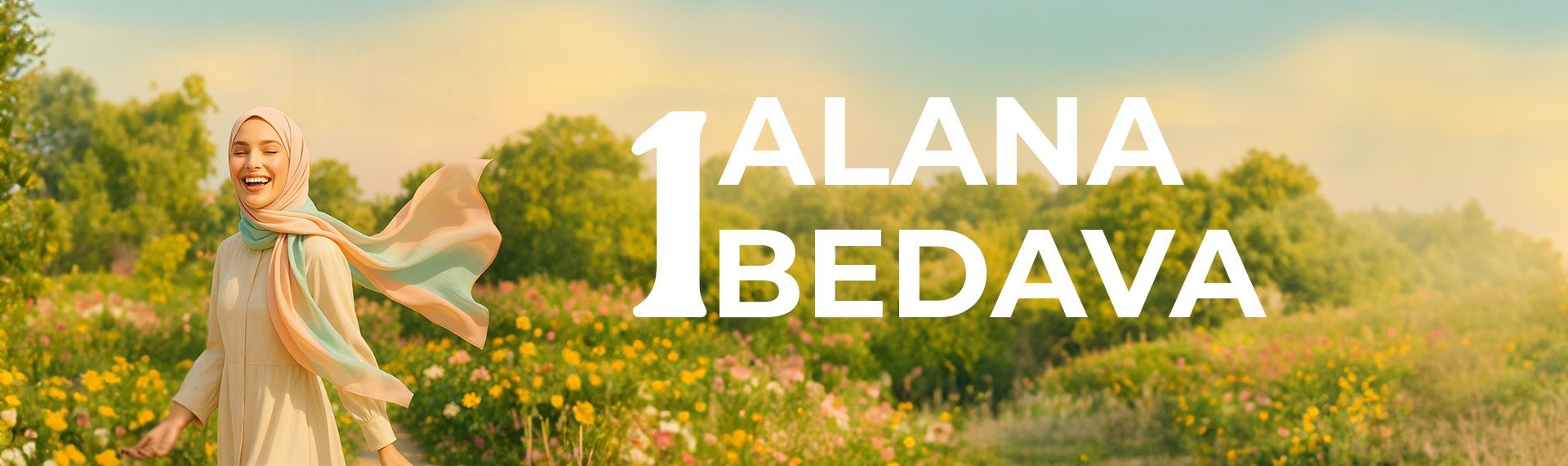 Tüm eşarp ve şal modellerinde bir alana bir bedava.