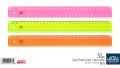 HATAS 0173 PLASTİK GENİŞ CETVEL ŞEFFAF 30cm