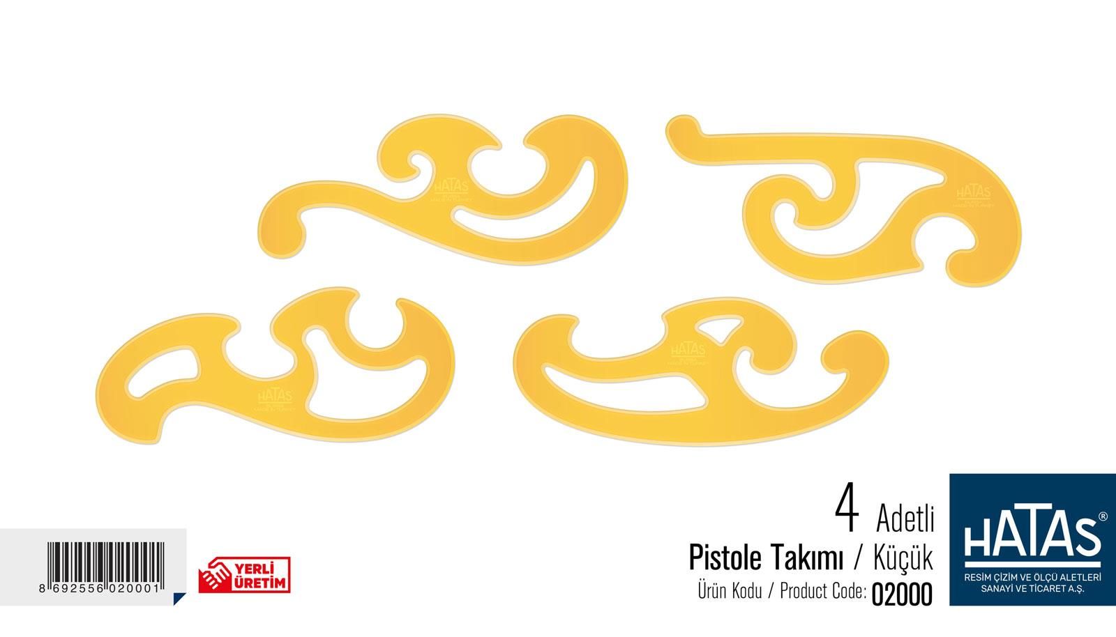 HATAS 02000 PISTOLE TAKIM 4 LÜ KÜÇÜK 20' Lİ KT.