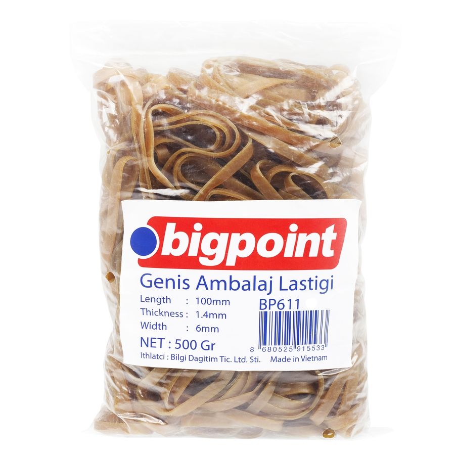 BİGPOİNT BP611 GENİŞ AMBALAJ LASTİĞİ 500 GRAM %100 KAUÇUK