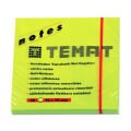 TEMAT 10935 YAPIŞKANLI NOT KAĞIDI 75x75 FOSFORLU YEŞİL 12'Lİ PK.
