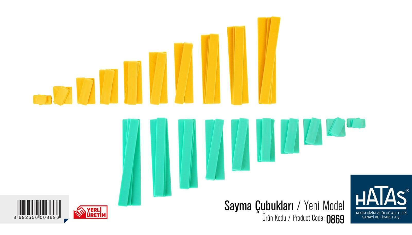 HATAS 0869 SAYMA ÇUBUKLARI 24'LÜ KT.