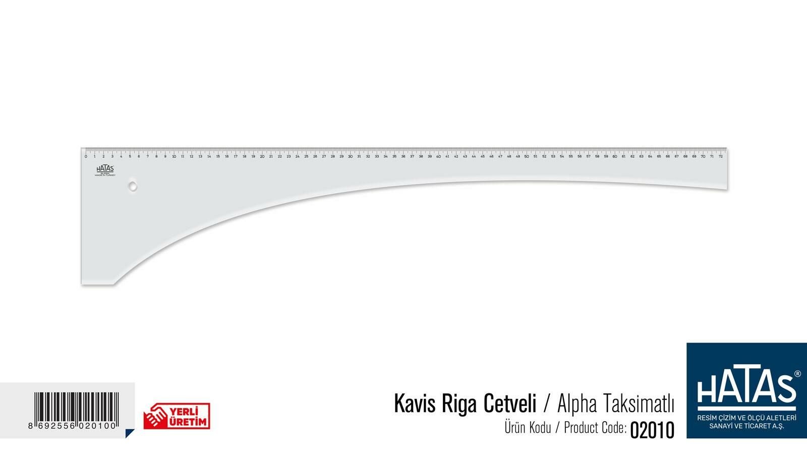 HATAS 2010 RİGA CETVEL (ALPHA) TAKSİMATLI