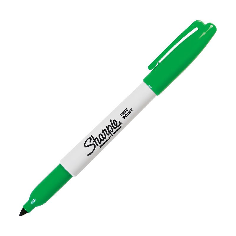 SHARPİE 1741834 FİNE PERMANENT MARKÖR YEŞİL 12'Lİ KT.