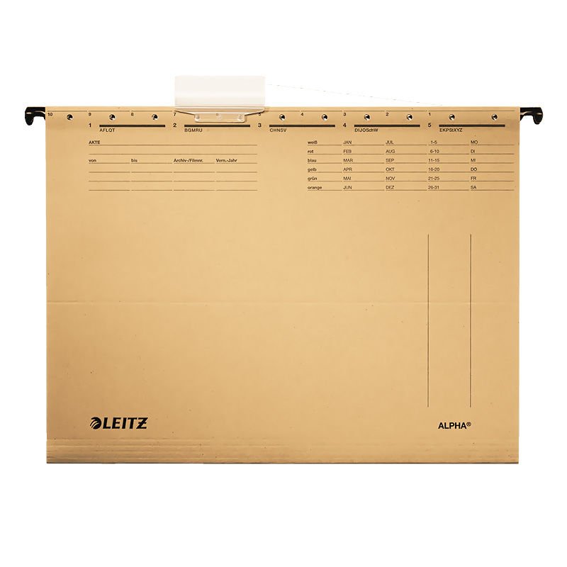 LEITZ 1915-30  ALPHA ASKILI DOSYA TELSİZ KRAFT 10 LU