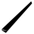 BİGPOİNT BP623-10-95 OVAL PROFİL(SIRTLIK) 10 MM SİYAH 100'LÜ KUTU