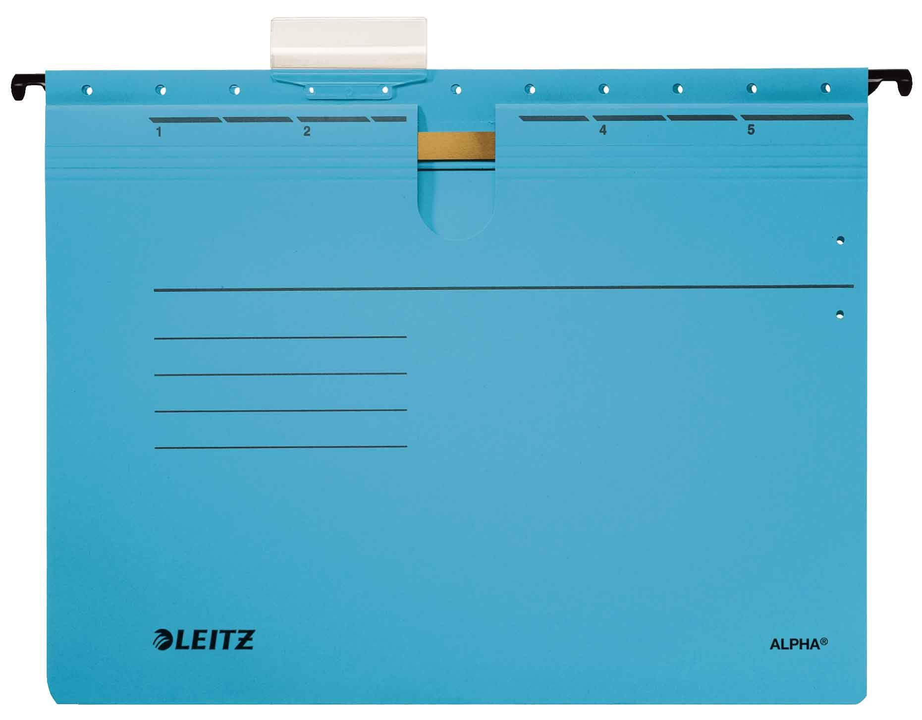 LEITZ 1984-35 ALPHA ASKILI DOSYA TELLİ MAVİ 25'Lİ