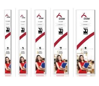 ÖNDER 2013-1 A4 FİRMA KLASÖRÜ 3CM 4D MEKANİZMA MAVİ