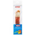 BİGPOİNT BPF985 985 SERİSİ SENTETİK KIL YUVARLAK VE KESİK UÇLU FIRÇA SETİ 5'Lİ BLİSTER 12'Lİ KT.