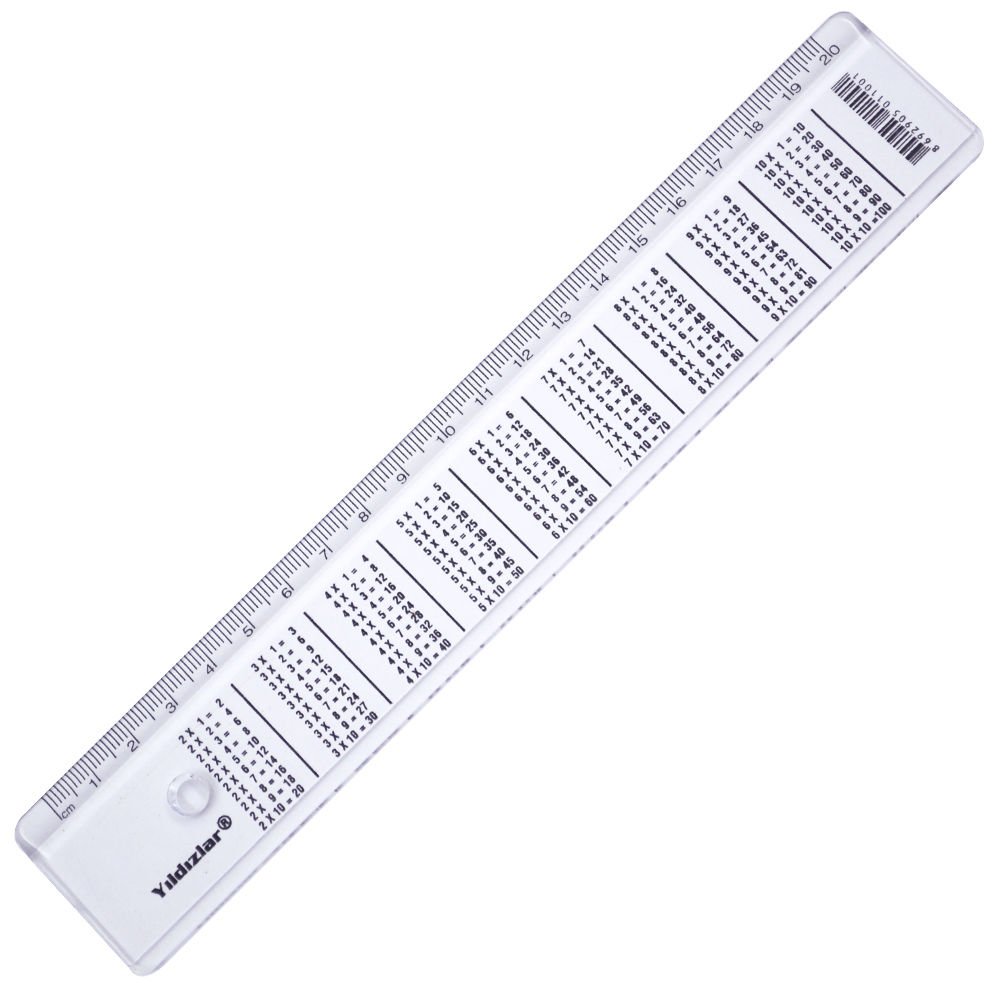YILDIZLAR KOD:011 CETVEL 20 CM ÇARPMALI 24'LÜ KT.