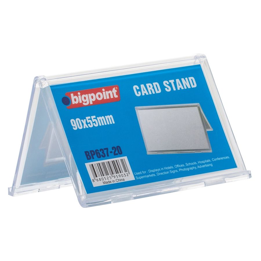 BİGPOİNT BP637-20 KART STANDI ÇİFT TARAFLI 90X55MM