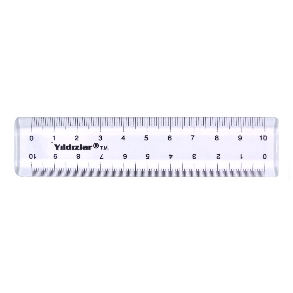 YILDIZLAR KOD:066 CEP DESİMETRE CETVEL 10 CM 24'LÜ KT.