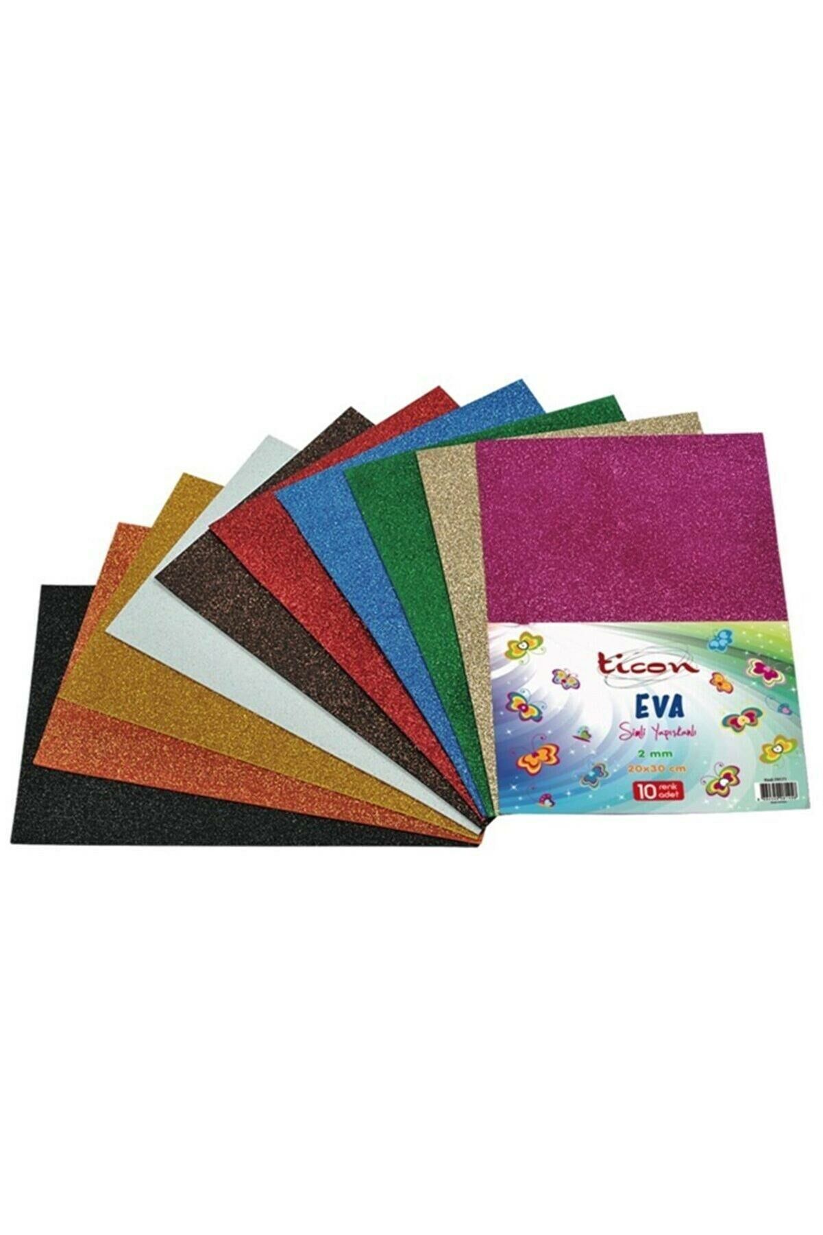 TİCON 283491 EVA SİMLİ YAPIŞKANLI 20x30 CM 10 LU KIRMIZI