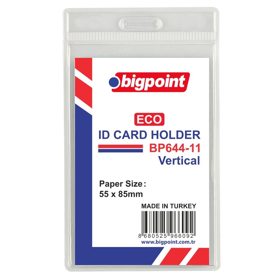 BİGPOİNT BP644-11 ECO KART POŞETİ DİKEY 55X85MM 100'LÜ PAKET