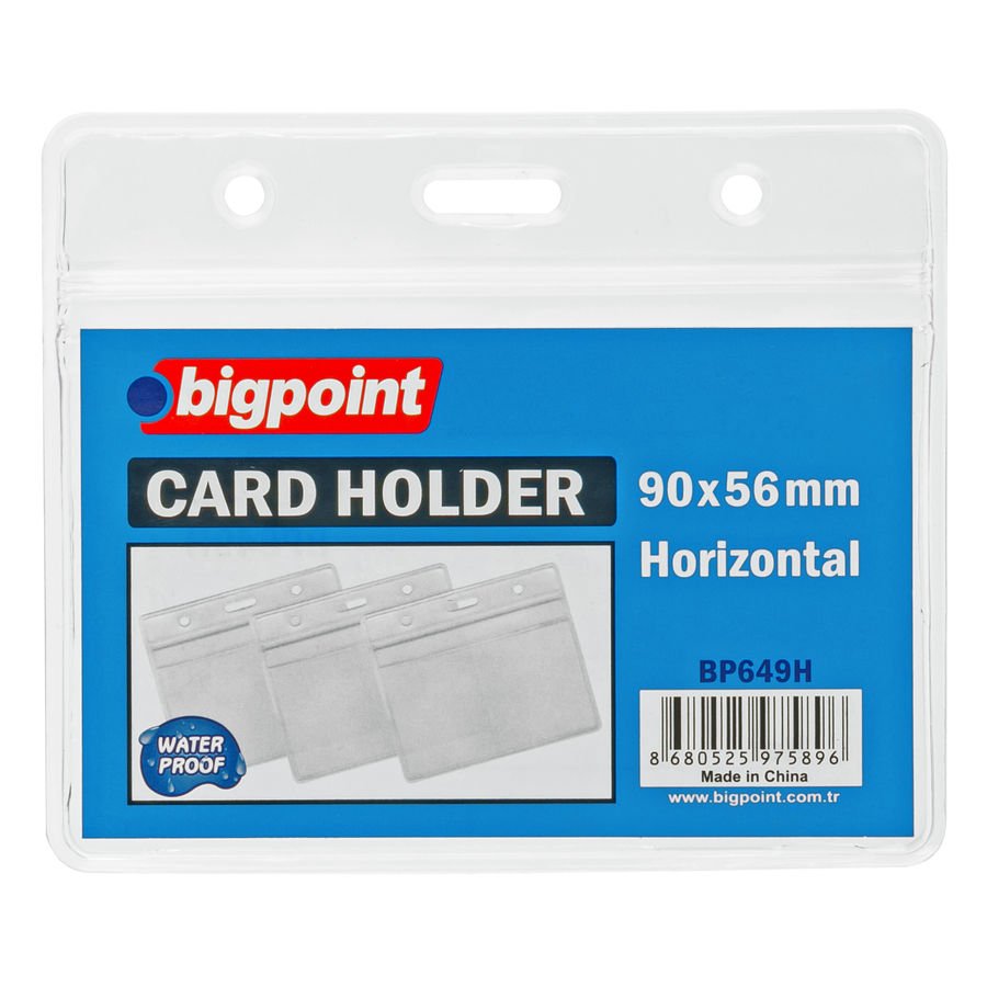 BİGPOİNT BP649H KİLİTLİ KART POŞETİ YATAY 95X58MM 10'LU PAKET