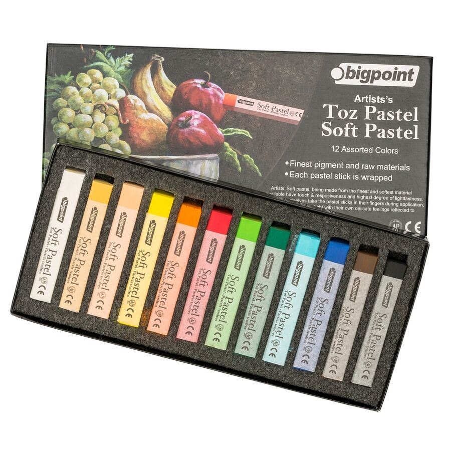 BİGPOİNT BPP901 ARTİSTS'S TOZ(SOFT) PASTEL BOYA 12 RENK