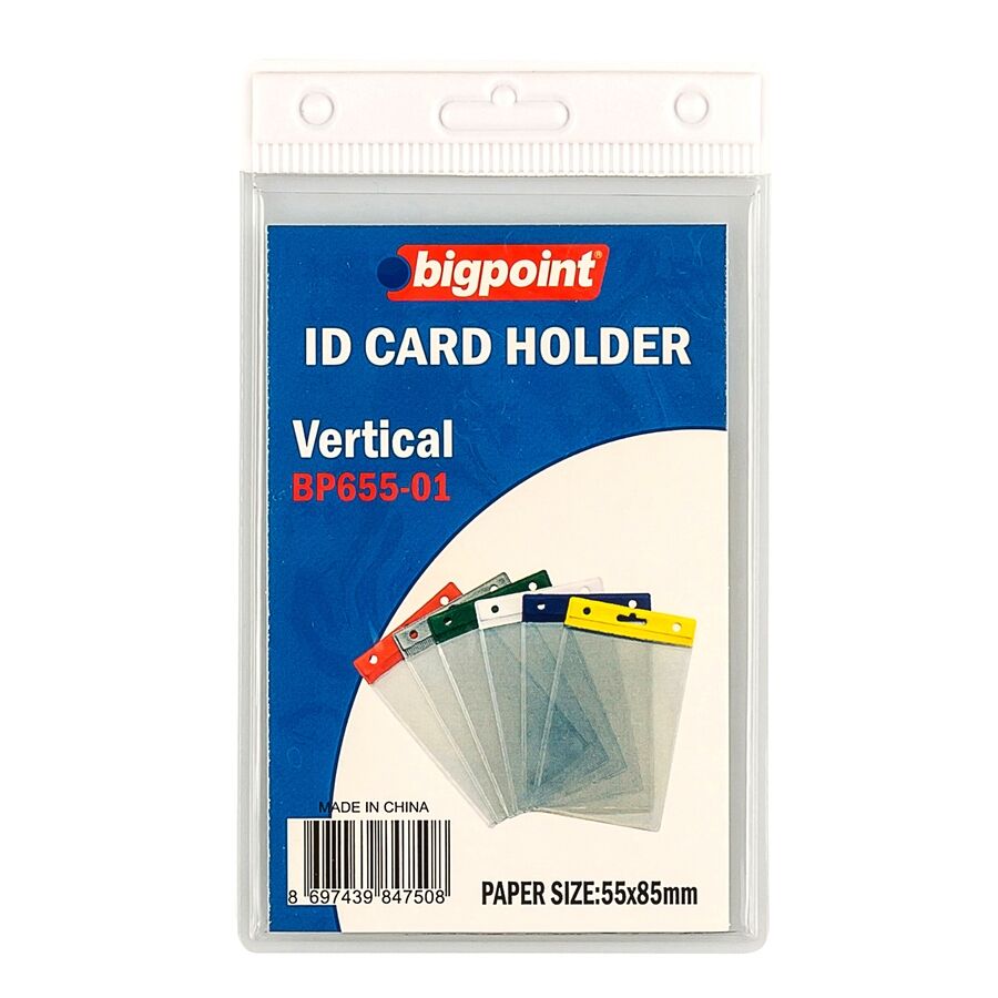 BİGPOİNT BP655-01 KART POŞETİ DİKEY BEYAZ 55X85MM 10'LU PAKET