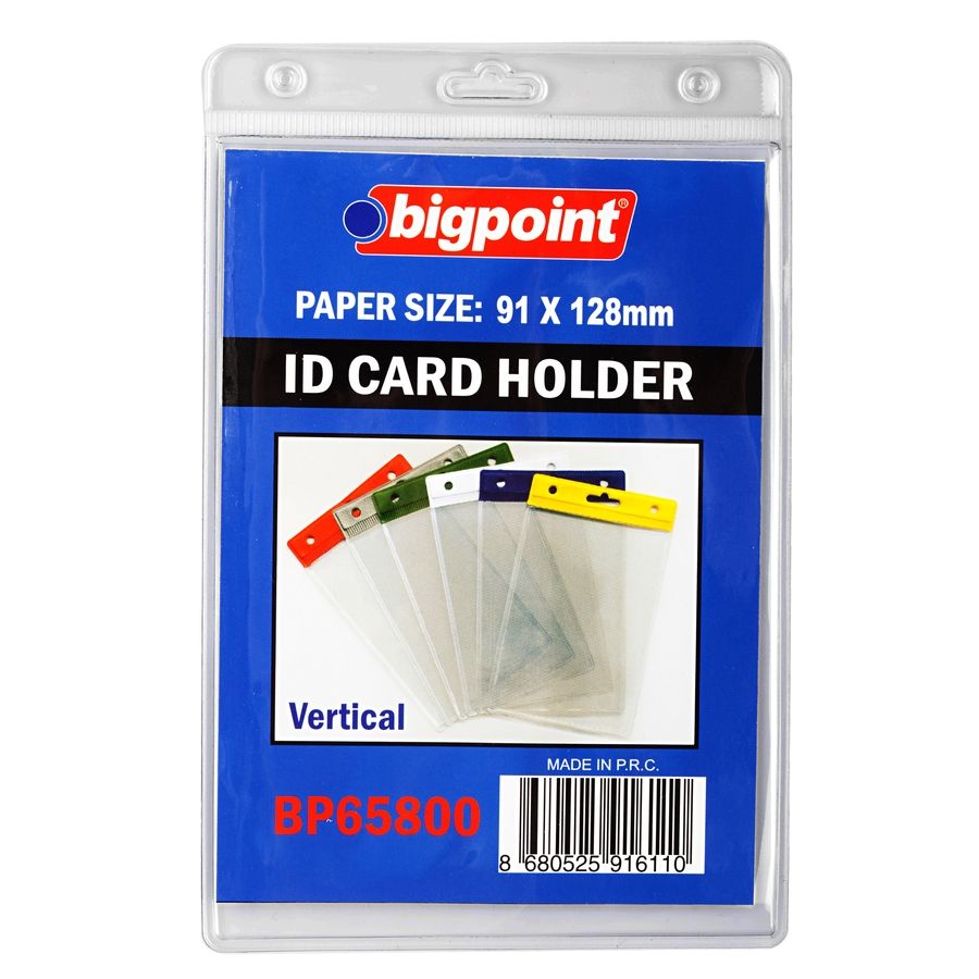 BİGPOİNT BP658 KART POŞETİ DİKEY ŞEFFAF 91X128MM 100'LÜ PAKET