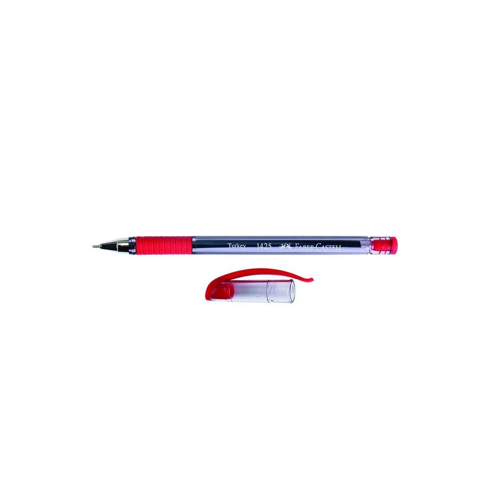 FABER TÜKENMEZ KALEM İĞNE UÇ KIRMIZI 142521-10'LU