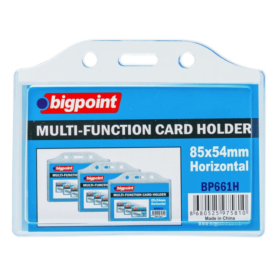 BİGPOİNT BP661H ÇOK AMAÇLI KART KABI YATAY 85X54MM 10'LU PAKET
