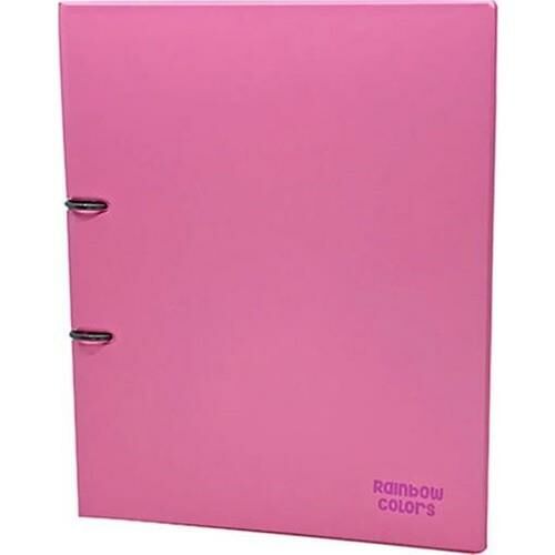 ÖNDER 123-23 RAİNBOW COLORS 2 HALKA DOSYA PP PEMBE