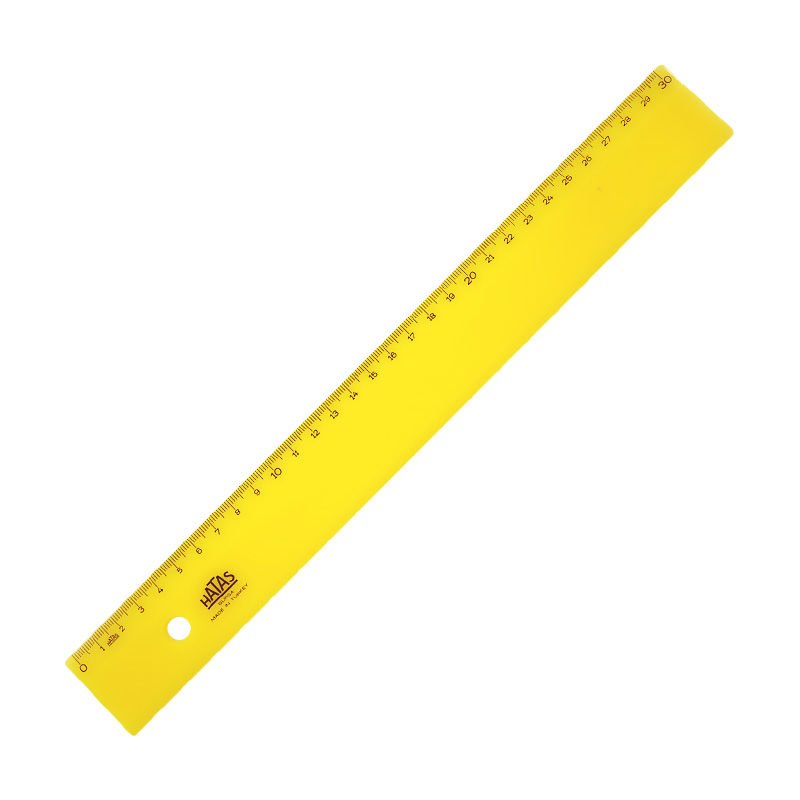 HATAS 0120 EKON. DAR CETVEL ŞEFFAF 30CM 25'Lİ KT.