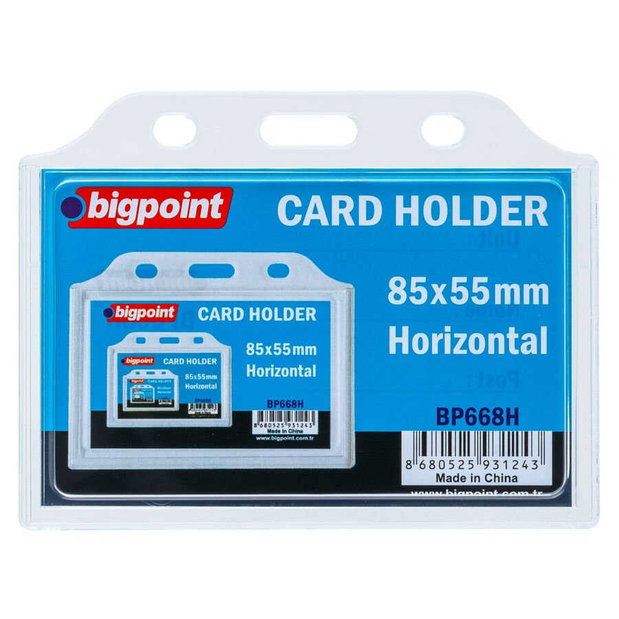 BİGPOİNT BP668H KART POŞETİ YATAY 85X55MM 10'LU PAKET