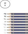 FABER 000013 GOLDFABER DERECELİ KALEM 5B (12'Lİ)