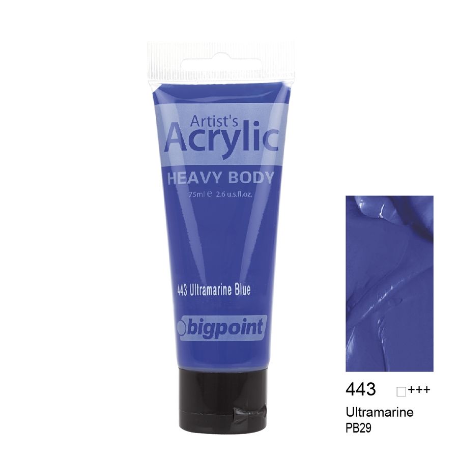 BİGPOİNT BPPAHB75-443 AKRİLİK BOYA 75 ML ULTRAMARİNE BLUE 443