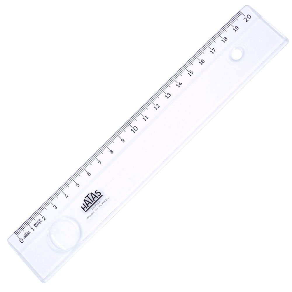 HATAS 0151 MERCEKLİ CETVEL 20 CM 25'Lİ KT.