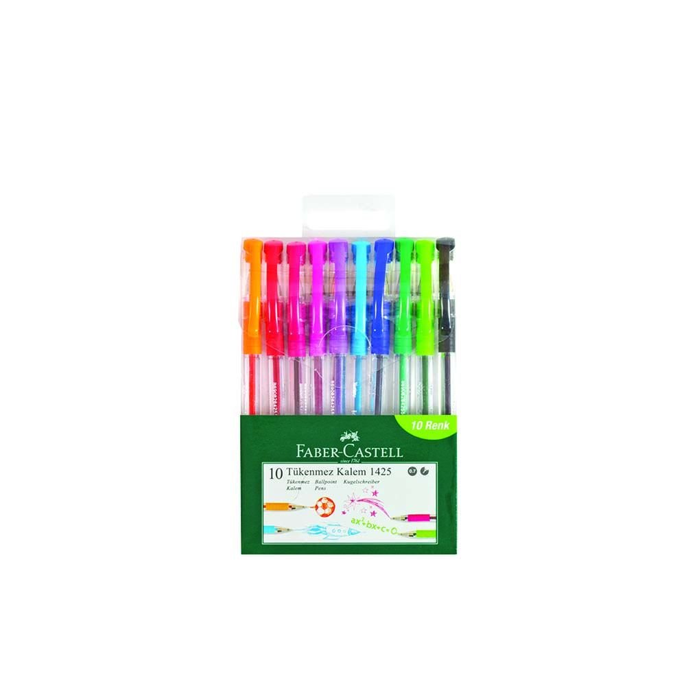 FABER 142557 TÜKENMEZ KALEM 10LU POŞET
