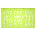 HATAS 02258 BÜYÜK HARF YAZI ŞABLONU 20 MM