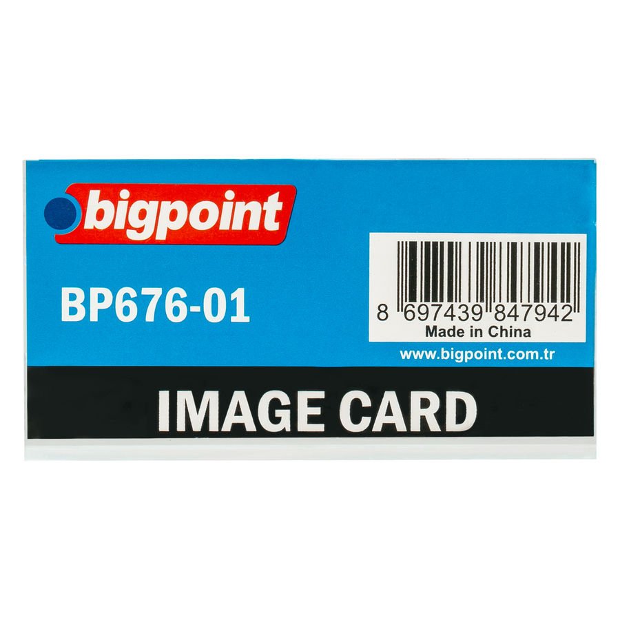 BİGPOİNT BP676-01 AKRİLİK İSİMLİK DİKDÖRTGEN ŞEFFAF