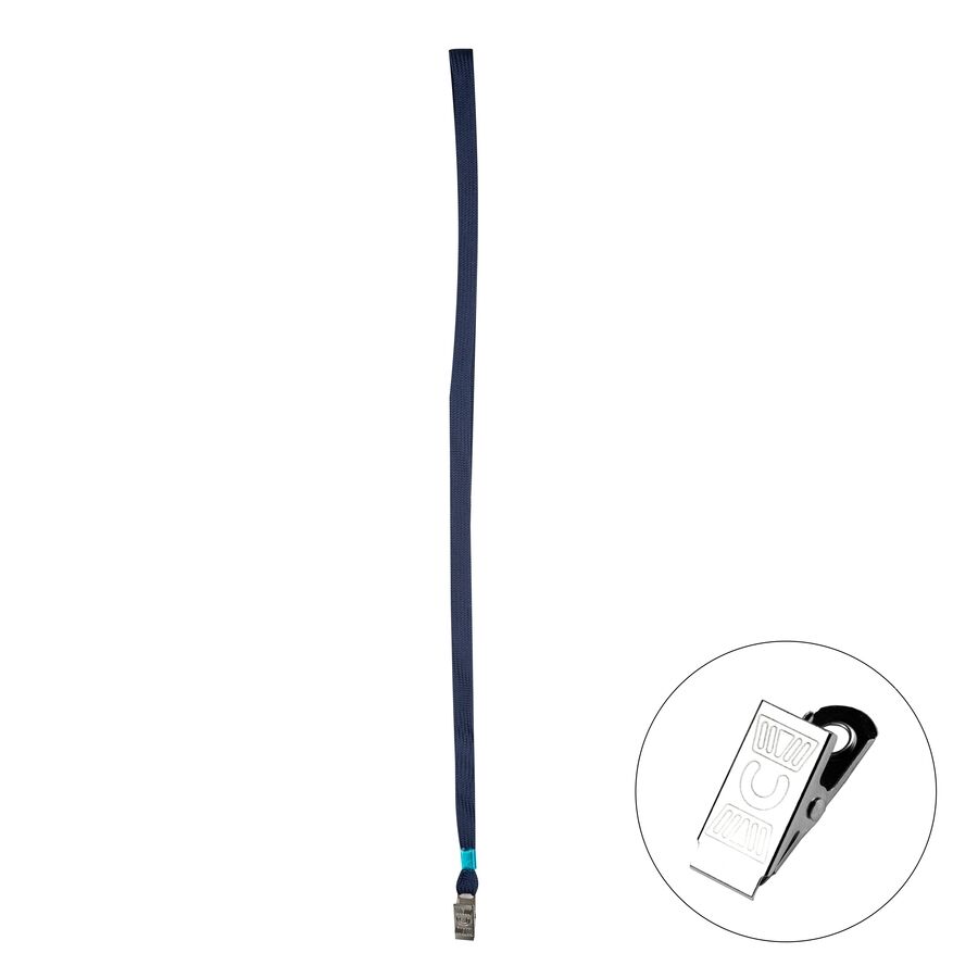 BİGPOİNT BP681-40 METAL KLİPSLİ YAKA İPİ LACİVERT 50'Lİ PAKET