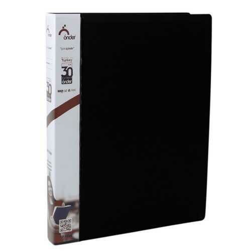 ÖNDER 1110-3 A4 PLASTİK ÇİFT MEKİNAZMALI DOSYA SİYAH