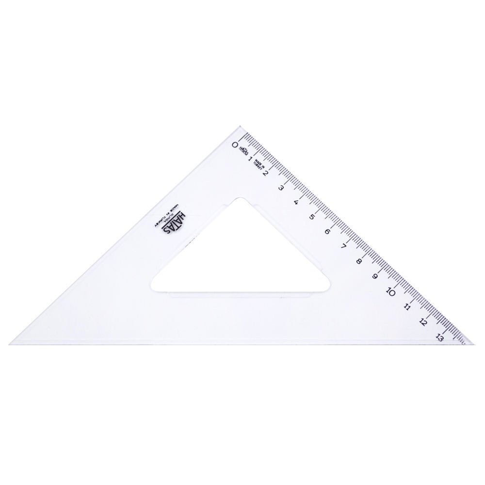 HATAS 0760 GÖNYE AKRİLİK 21 CM 45 DERECE 20'Lİ KT.