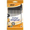BİC CRİSTAL MEDİUM TÜKENMEZ KALEM 10L SİYAH 830864