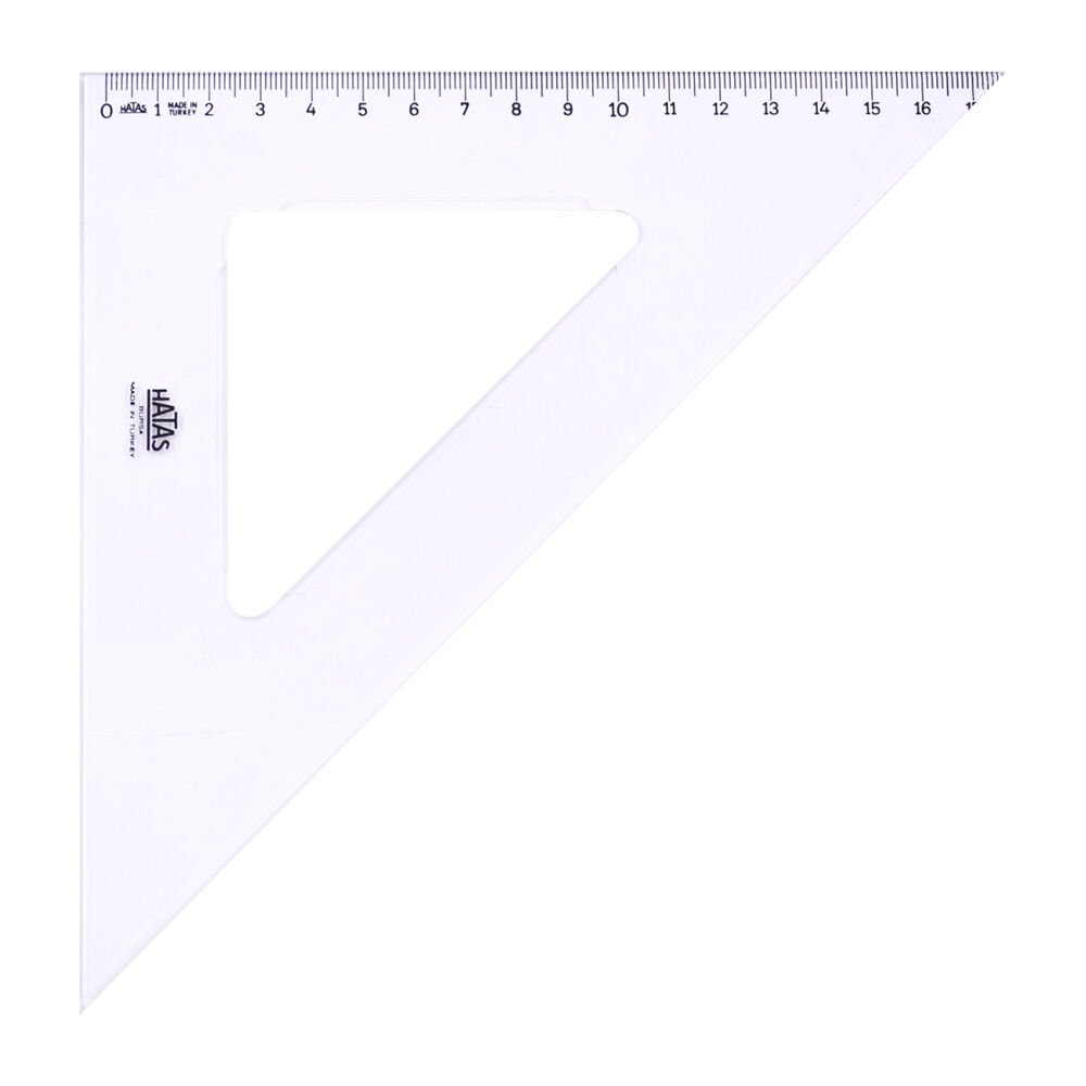 HATAS 0780 GÖNYE AKRİLİK 26 CM 45 DERECE 20'Lİ KT.