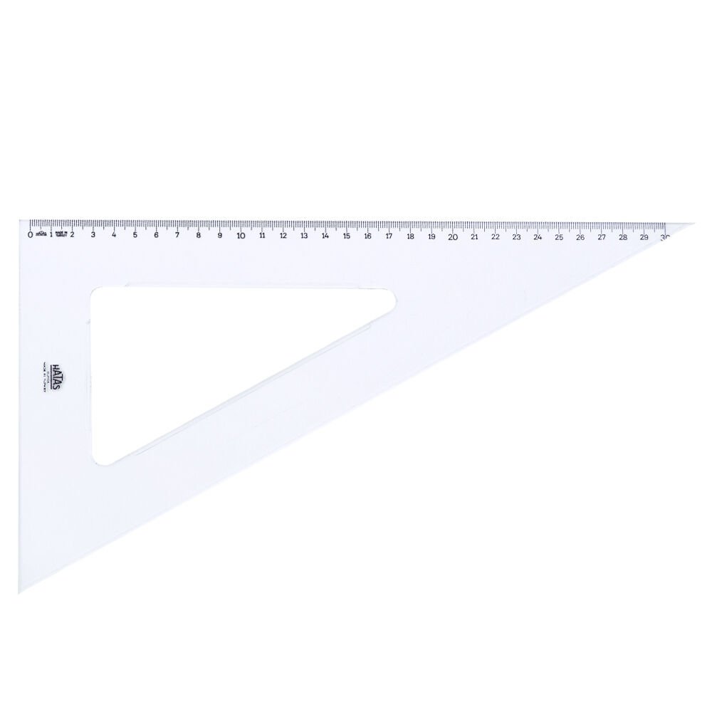 HATAS 0790 GÖNYE AKRİLİK 32 CM 60 DERECE 20'Lİ KT.