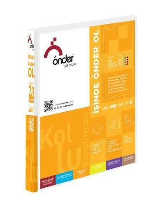 ÖNDER 1110-0 A4 PLASİK ÇİFT MEKİNAZMALI DOSYA BUZLU ŞEFFAF