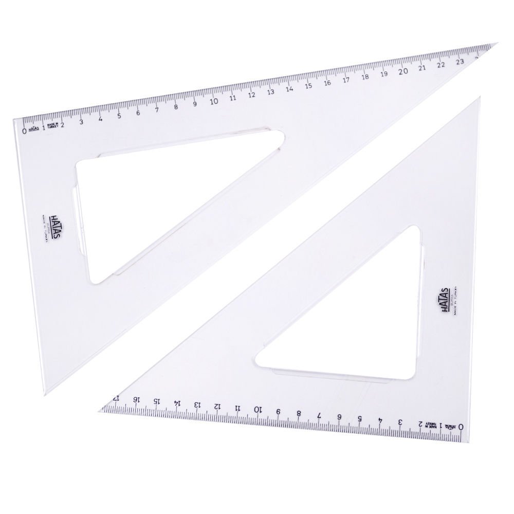 HATAS 0806 TEKNİK OKUL GÖNYE SETİ 26 CM 45/60 10'LU KT.