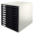 LEITZ 5281-95 EVRAK RAFI 10 ÇEKMECELİ SİYAH