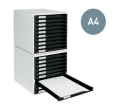 LEITZ 5281-95 EVRAK RAFI 10 ÇEKMECELİ SİYAH