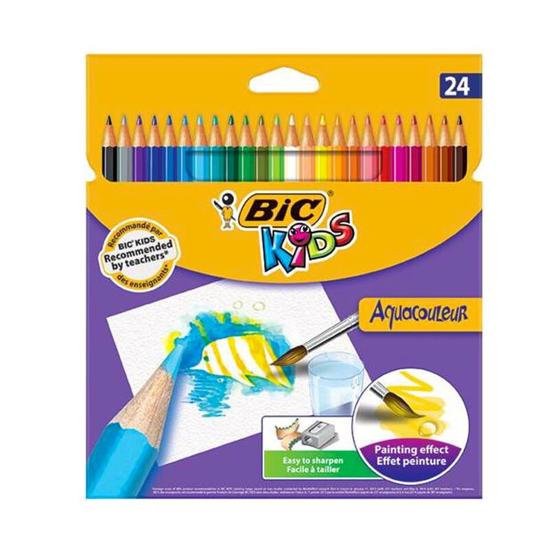 BİC AQUACOULEUR KURU SULU BOYA 24'LÜ 8575633