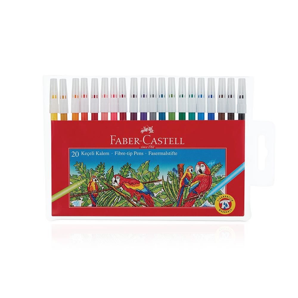 FABER 155120 KEÇELİ KALEM YIKANABİLİR 20 RENK